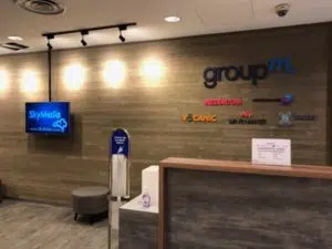 office digital signage at reception