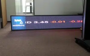 SkyMedia live stock ticker and project galleries