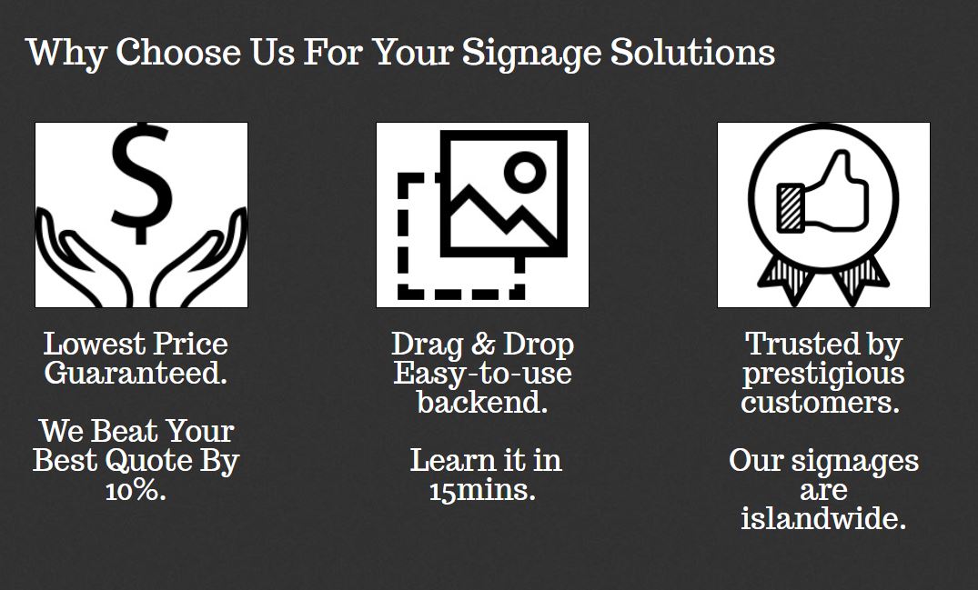 digital signage provider in Singapore